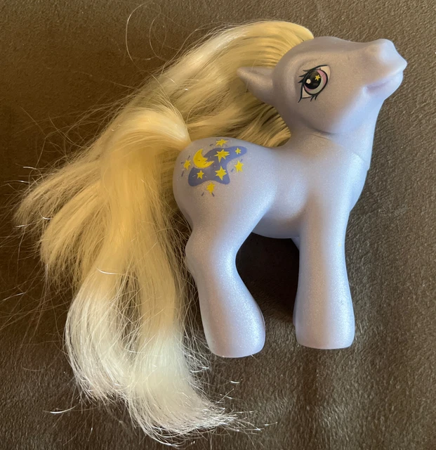 My Little Pony G3  Moondancer Very Played With! Super Cute! 2002 Blue Shimmer