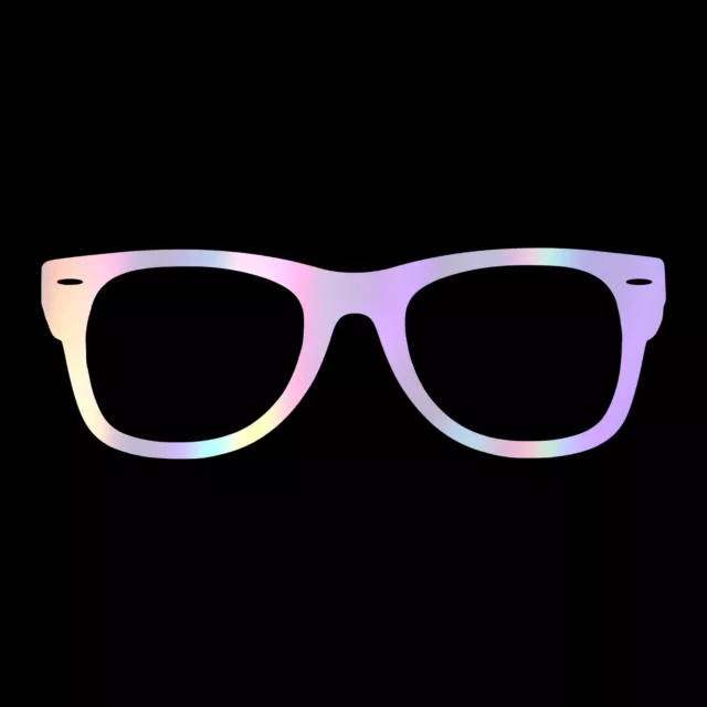 Sunglass Frame Sticker - Custom Glasses Decal - Select Chrome Color and Size 3