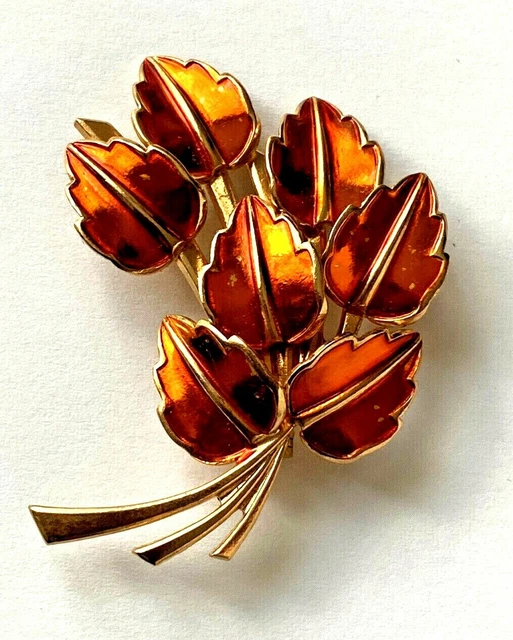 Broche Vintage Marc Labat - Forme Rose Crème - 5.7 Cm - Neuf Rare