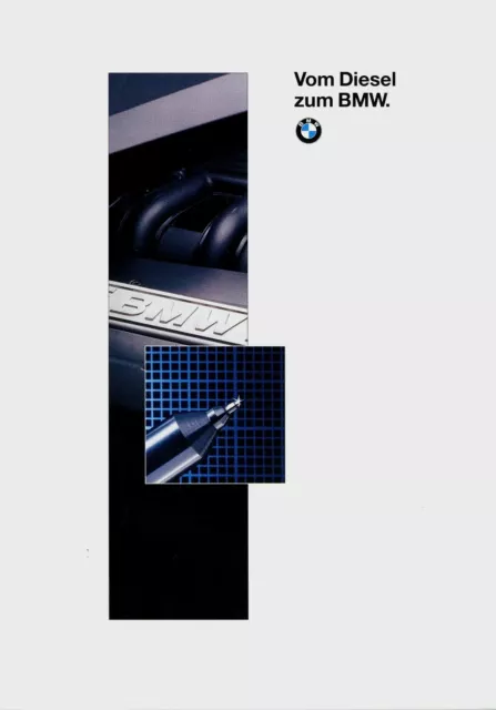 BMW Diesel Prospekt 1994 D brochure prospectus broschyr catalogue Katalog