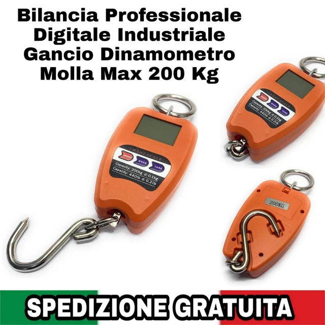 Bilancia Digitale A Gancio - Dinamometro Fino 200 Kg Per Pescatori E Ambulanti - Foto 4