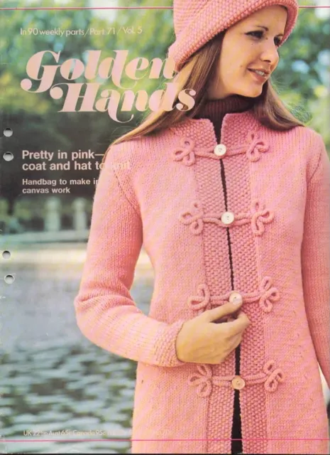 Golden Hands Craft Magazine Part 71 Crochet Knitting Patterns Retro Vintage 1970