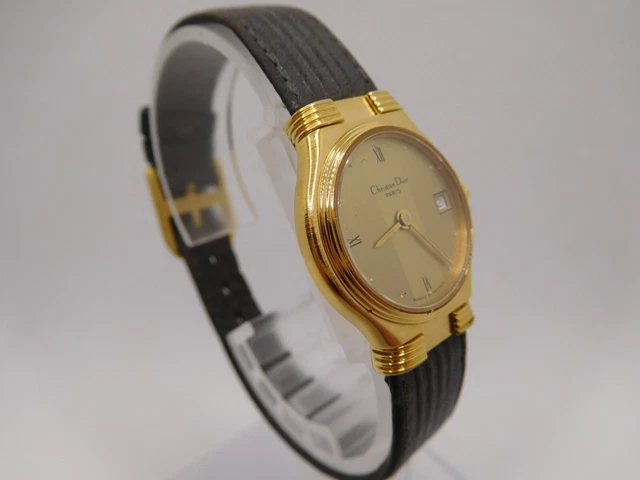 Christian Dior quartz womens watch 18K electroplated(70412-21995) 6