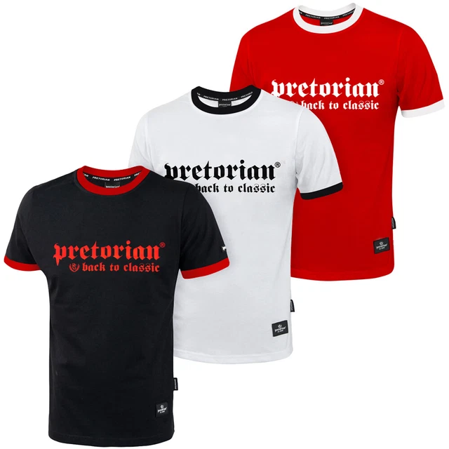 T-shirt Pretorian Uomo Pit Bull Hooligans MMA Boxing Muay Thai Kickboxing