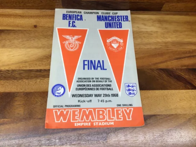 Benfica V Manchester Utd 1968 European Cup Final At Wembley