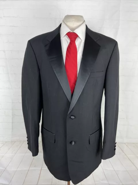 Gerald Austin Men's Black Solid Polyester TUXEDO Suit 42XL 36X32 $795