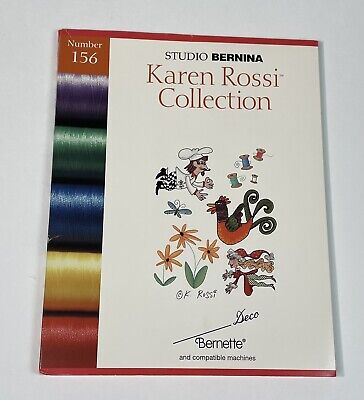 Tarjeta de diseño bordado Studio Bernina #156 colección Karen Rossi BERNETTE
