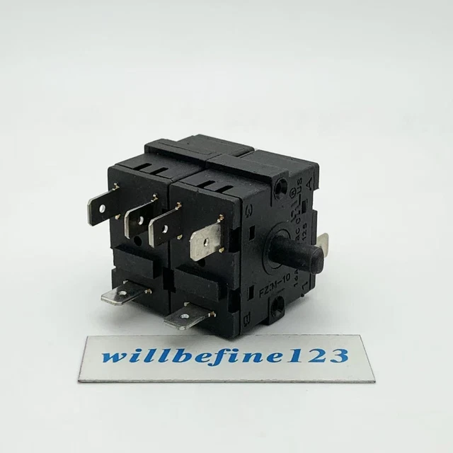 HUA LI LAI FZ31-9 Rotary Switch 3 Pins 16A 250V / 13A 125V AC T125/55