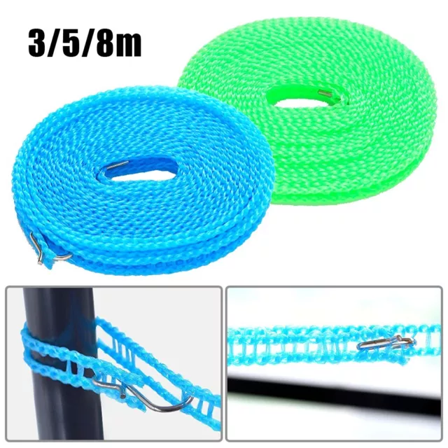 Windproof Clothes Drying Rope with Multi Grid Design NonSlip and Convenient