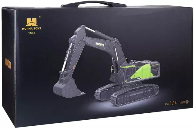 Huina 1593 RC Bagger Metall 1:14 mit Lichtanlage schaltbar