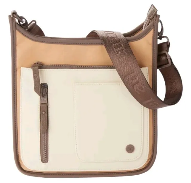 Samantha Brown To-Go Crossbody Bag-Two Tone Taupe-NWT