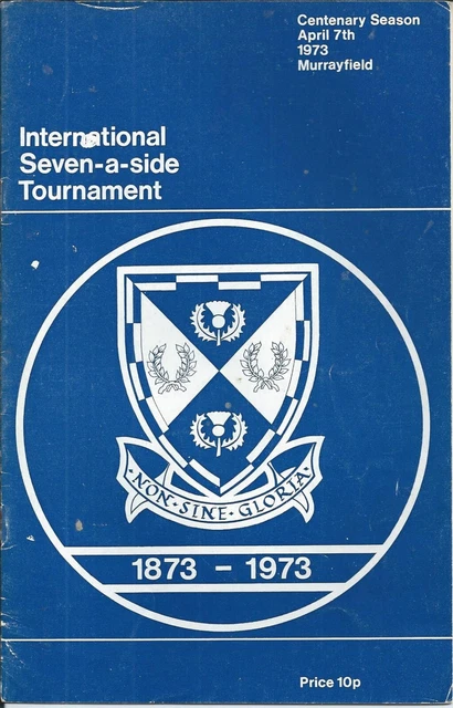 1973 Sru Centenary International Sevens At Murrayfield