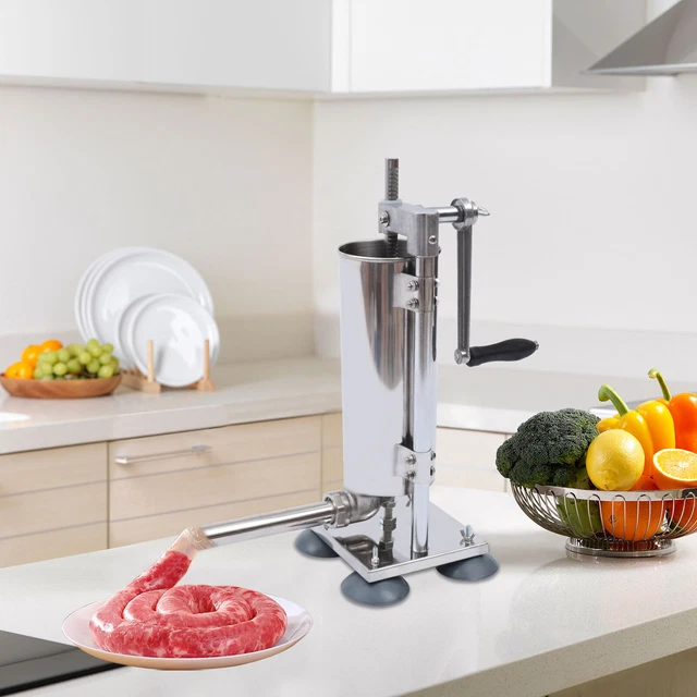 Hand Crank Sausage Stuffer Machine Stainless Steel Sausage Filling Maker Filler