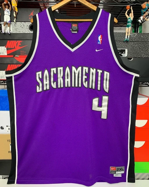 VINTAGE SACRAMENTO KINGS chris webber 4 nike jersey rare retro nba 2xl