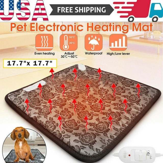 Waterproof Electric Heating Pad Heater Warmer Mat Cushion Bed For Pet Dog Cat