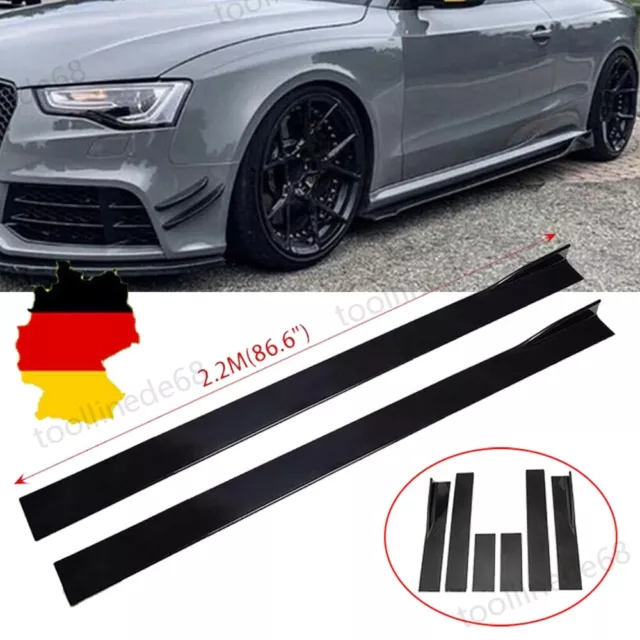 86,6" Auto Seitenschweller Ansätz Side Skirts Für Audi A3 A4 A5 A6 A7 A8 TT TTS