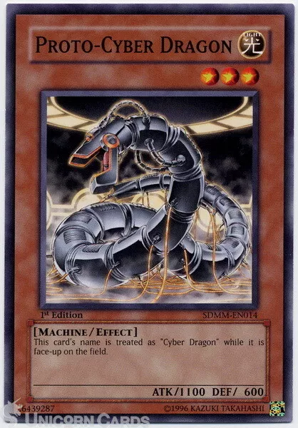 SDMM-EN014 Proto-Cyber Dragon 1st Edition Mint YuGiOh Card