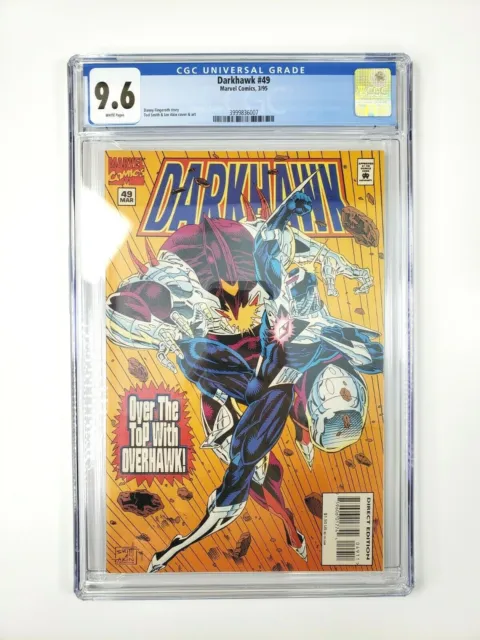 DARKHAWK #49 CGC Grade 9.6 White Pages Overhawk 1st Appearance MARVEL Comics