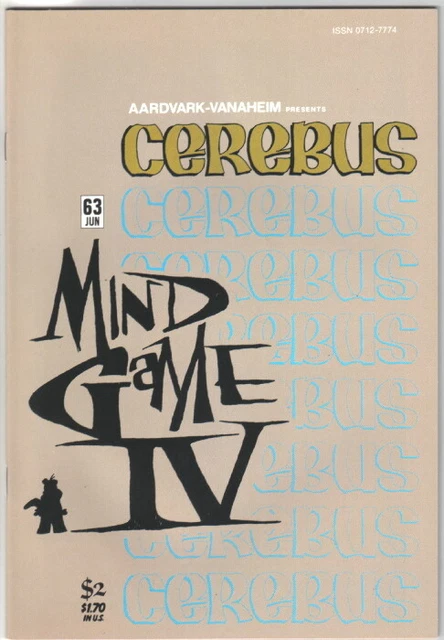 Cerebus the Aardvark Comic Book #63 AV 1984 VERY FINE- NEW UNREAD