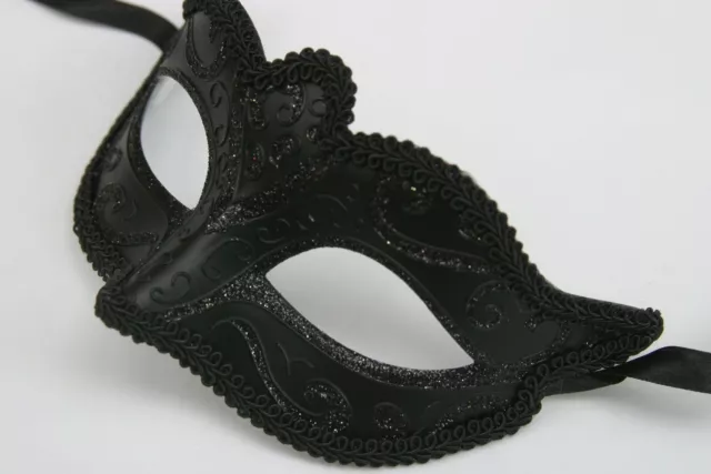 Masquerade Mask Ball Masks Stag Party Fancy Dress Venetian Black Cat Eye Face