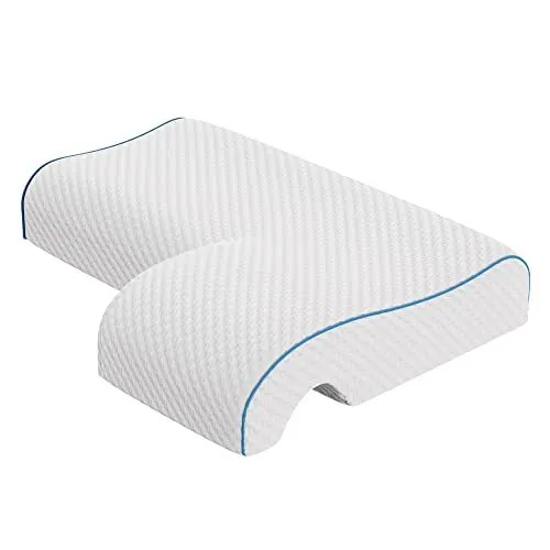 Memory Foam Cuddle Pillow - Ergonomic Anti Pressure Couples Pillow with Arm