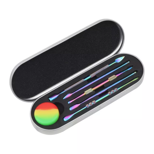 Rainbow Color Rainbow tool set Colorful Metal carrying case  Carving Tool Kit