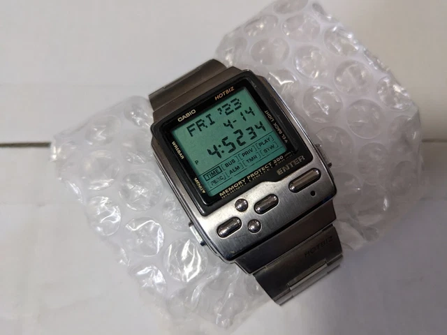 Rare CASIO Databank DB 2100 HOTBIZ Hot Biz Watch