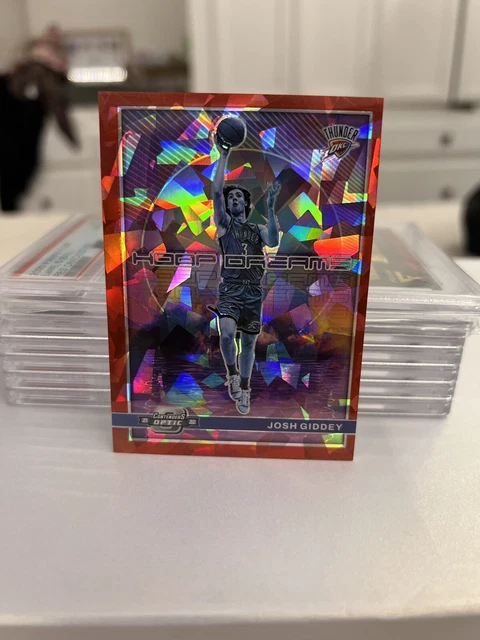 2021-22 Contenders Optic Josh Giddey Hoop Dreams Red Cracked Ice Prizm RC #6🔥