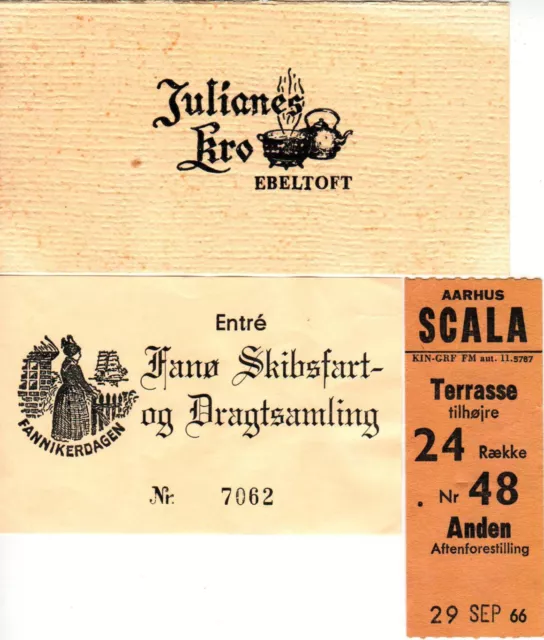 Denmark, Vintage Paper Ephemera