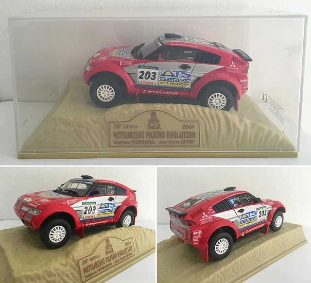Lot De 2 Voitures Miniatures Norev 1/43 - Mitsubishi Pajero Evolution + Mercedes 280GE Rallye Paris-Dakar, Neuves