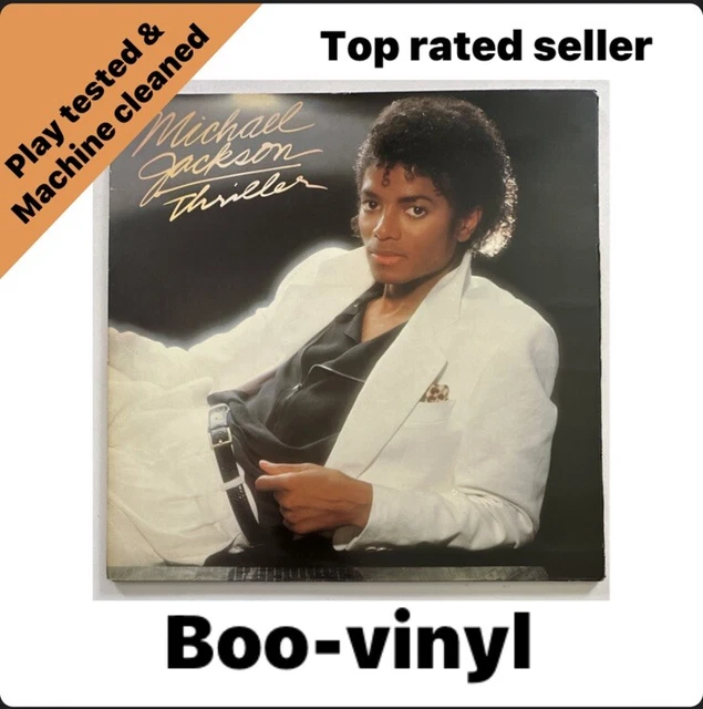 LP VINYLE MICHAEL Jackson Thriller 12" G/f 1982 EPC 85930 + paroles intérieures EX / VG+ EUR 20