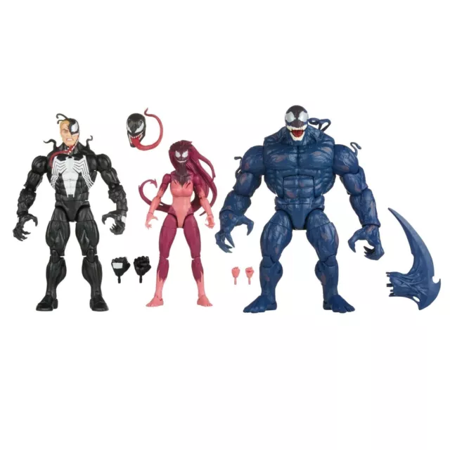 Hasbro Marvel Legends Venom Marvel's Riot & Agony 3-Pack Action Figure In Hand 2