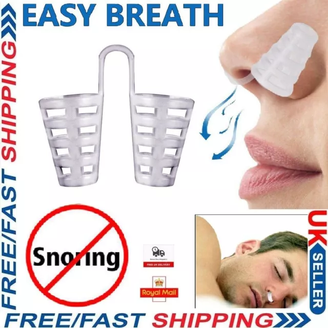 Anti Snoring Breathe Nasal Dilator Stop Snore Easy Sleep Travel Night Soft Aid