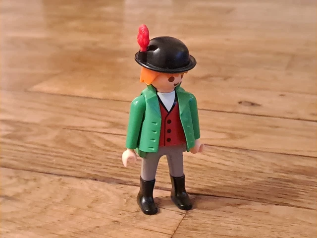 Playmobil 5344 - &Eacute;poque 1900 Cassa Gialla/Arancione Con Mercanti E Animali (usato)