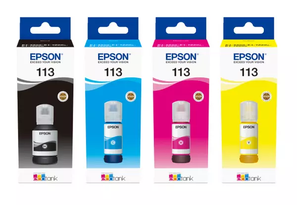 Epson 113 Multipack EcoTank Original Ink Bottles for ET-5150 ET-5800 ET-5170 BOX