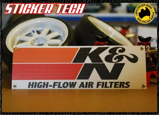 1/10 1/12 Scale K & N Air Filters Garage Work Shop Banner Suit Rc Drift Race