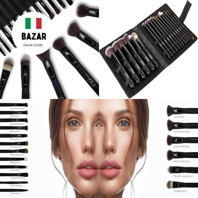 Chali® Pennelli Make Up Set 18 Pezzi con Custodia, Pennello Trucco per...