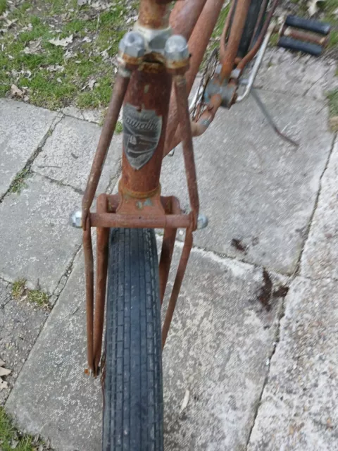 prewar bicycle springer fork shelby hiawatha 26 in 1937 mens