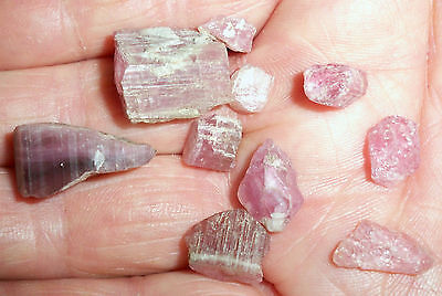#Tc1. - 10 Gemmy Tourmaline Crystal Pieces From San Diego Gem Mine Area