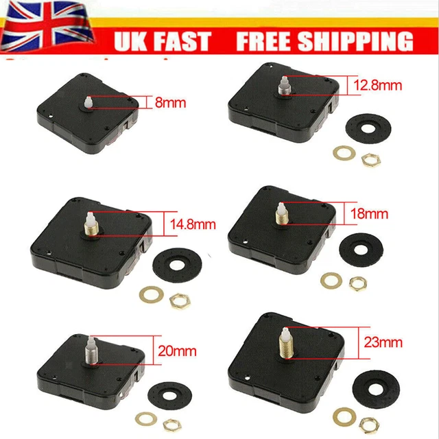 QUARTZ CLOCK MOVEMENT Mechanism Sweep Silent Wall Repair Kit ...