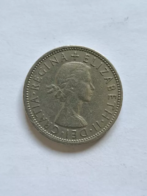 A 1966 Queen Elizabeth II florin/two shilling coin