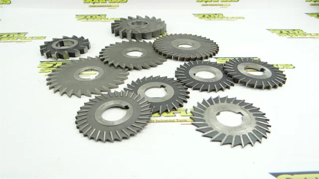 Lot Of 10 Hss Hsco Milling Cutters & Saws 3" & 4" Dia Goddard Msc Poland
