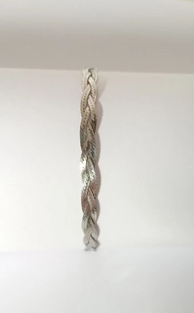 Bracelet Manchette En Argent Massif 925 étoile Serti Zirconiums - Style Thierry Mugler, Occasion