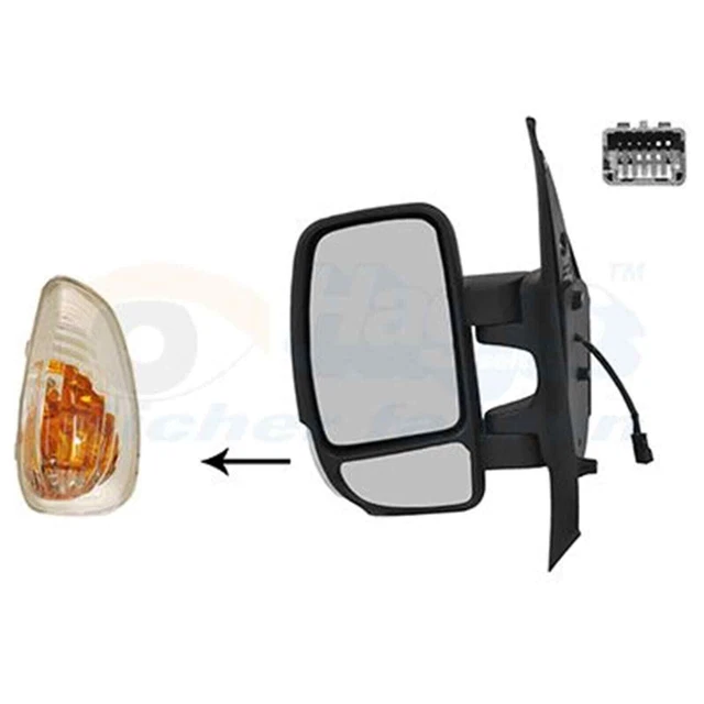 Rétroviseur Gauche Électrique Chauffant + Clignotant - Renault Master / Opel Movano / Nissan NV400 2010-2024