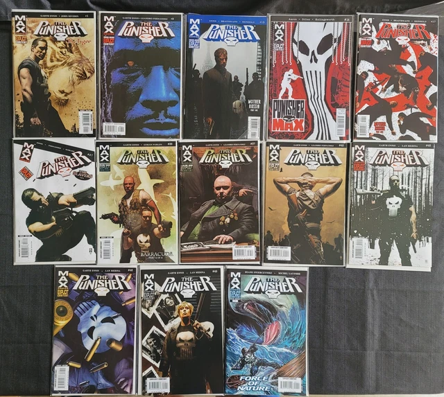 PUNISHER MAX Lot of 13 books (Various 1-49) - Marvel 2004-2011 - Tim Bradstreet