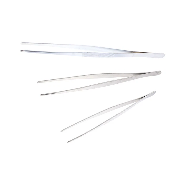 3 Pcs Flaches Wisking-Werkzeug Pinzette Schmuckwerkzeuge Wimpernwerkzeuge Korn