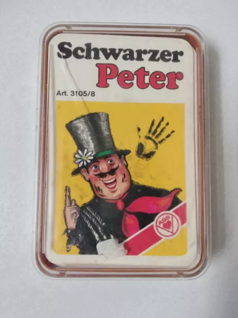 Schwarzer Peter Kartenspiel ASS 3105/8 70er Jahre Vintage Altenburger