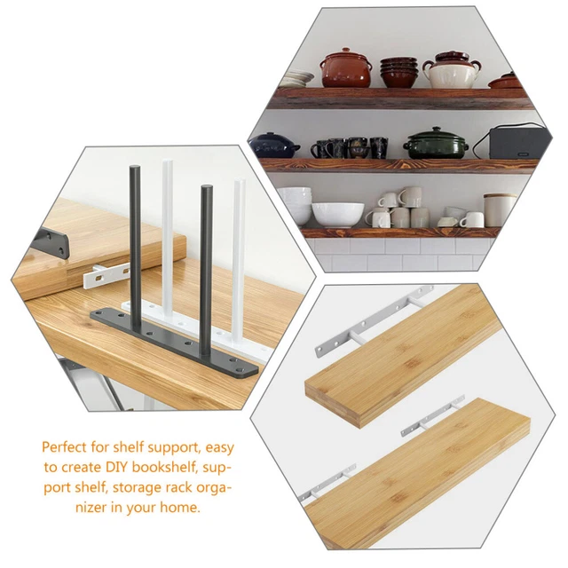 Staffa Per Mensola Galleggiante - 32 Staffe Per Mensole Nascoste Capacit Di Carico Di 150 Libbre Supporta Mensole Galleggianti Montate A Paret~p115490195 - Foto 3