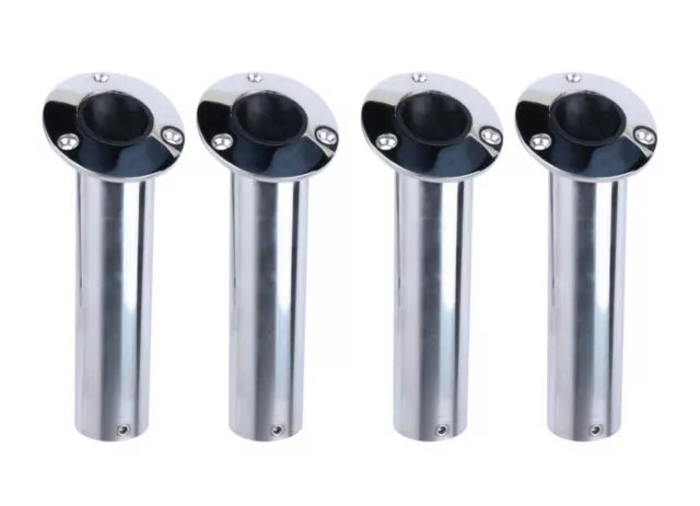 4X Boat Fishing Rod Holder 15 Degree Cast 316 Stainless Steel Fishing Rod Pod