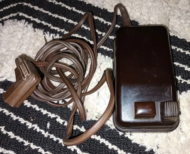 VINTAGE SINGER SEWING Machine FOOT PEDAL CONTROL 95 145 Tested And